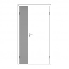 Полотно дверное Олови М3x21 Серое крашенное RAL7040 отв. часть, глухое