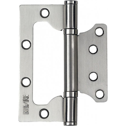 Накладная унив. петля BUSSARE B020-U 100X75X2.5-2BB-1SC Хром матовый