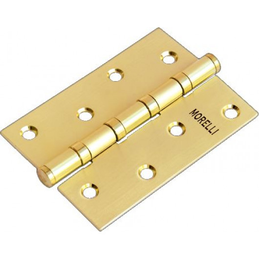 Петля стальная универсальная MORELLI MS 100X70X2.5-4BB SG матовое золото