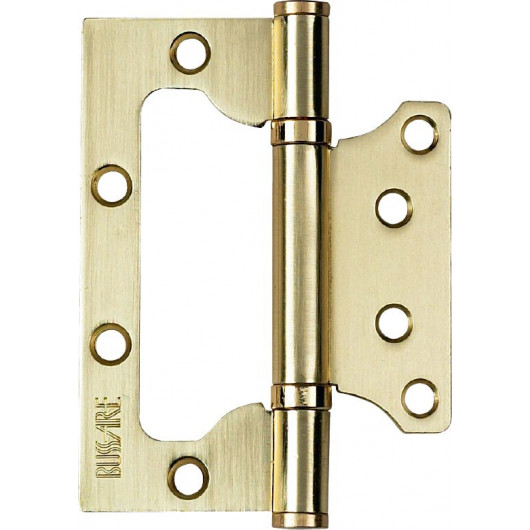 Накладная унив. петля BUSSARE B020-U 100X75X2.5-2BB-1SG Золото матовое