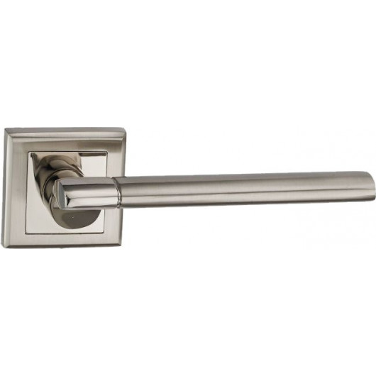 Ручка дверная на квадратной накладке BUSSARE ELEVADO A-63-30 CHROME/S.CHROME хром/матовый хром