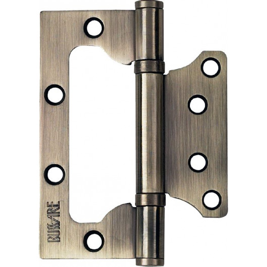 Накладная унив. петля BUSSARE B020-U 100X75X2.5-2BB-1AB Античная бронза