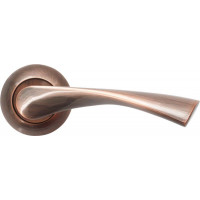 Ручка дверная на круглой накладке BUSSARE CLASSICO A-01-10 ANT.COPPER Античная медь