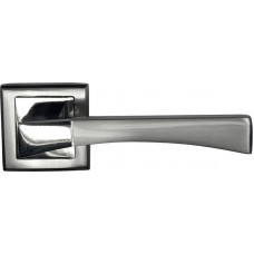 Ручка дверная на квадратной накладке BUSSARE STRICTO A-16-30 CHROME/S.CHROME Хром/хром матовый