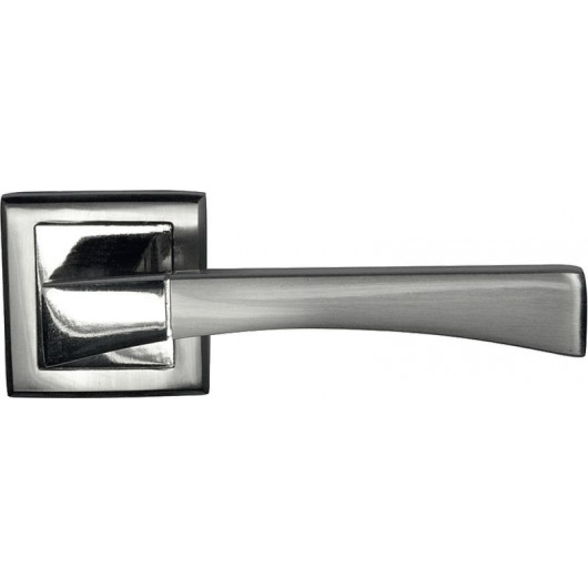 Ручка дверная на квадратной накладке BUSSARE STRICTO A-16-30 CHROME/S.CHROME Хром/хром матовый