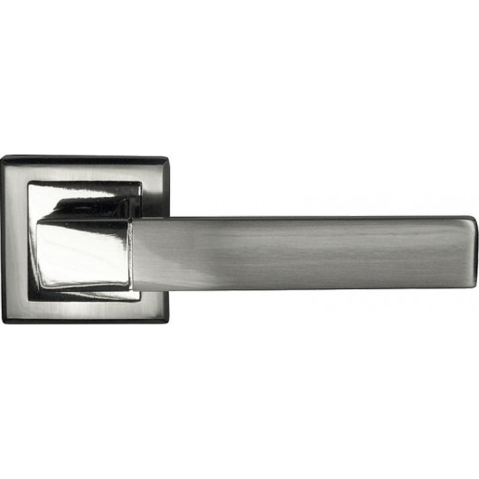 Ручка дверная на квадратной накладке BUSSARE STRICTO A-67-30 CHROME/S.CHROME Хром/хром матовый