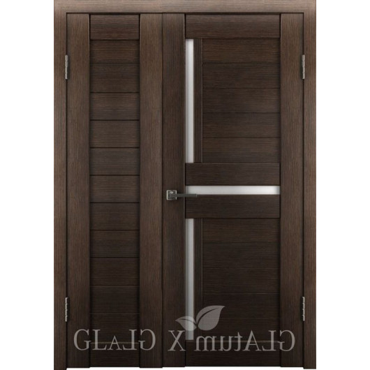 Полуторная дверь GL ATUM X6 + X16 - Венге