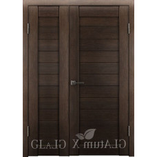 Полуторная дверь GL ATUM X6 + X6 - Венге