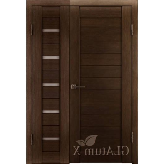 Полуторная дверь GL ATUM X7 + X6 - Венге