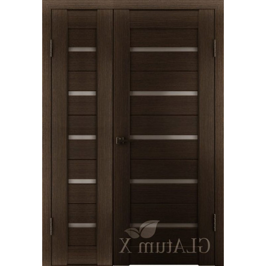 Полуторная дверь GL ATUM X7 + X7 - Венге