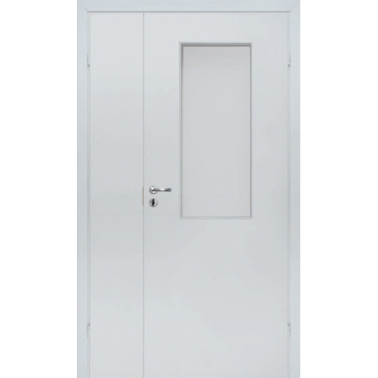 Olovi - Противопожарная полуторная EI30/34db - (Остекление 25%) - Белая