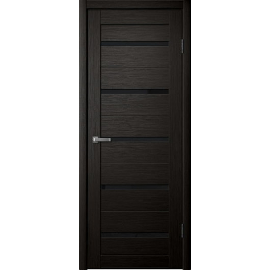 FLY DOORS L26 - (Черное стекло) - Венге 3D