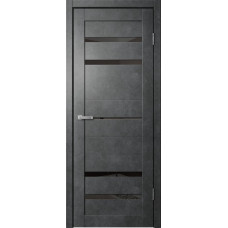 FLY DOORS - BARN-3 - (Черный лакобель) - Бетон темный