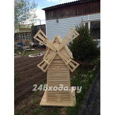 Мельница деревянная декоративная, большая