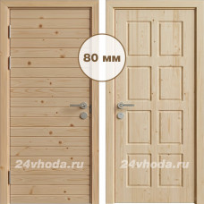 Входная деревянная дверь «ЗИМА 2К - Вагонка / Марсель»