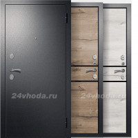 ДУЭТ 2 800*2000 мм - (Антик серебро темное / Дуб арктик)