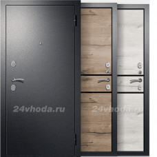 ДУЭТ 2 800*2000 мм - (Антик серебро темное / Дуб арктик)