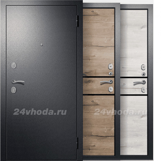 ДУЭТ 2 800*2000 мм - (Антик серебро темное / Дуб арктик)