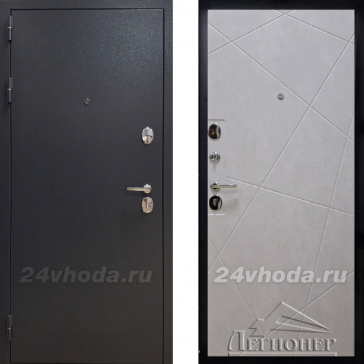  - ПАУТИНКА - (Букле графит / Бетон снежный)