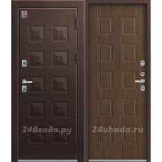 ЦЕНТУРИОН T6 PREMIUM - ТЕРМО-дверь (Шоколад муар / Дуб Мэлвилл)