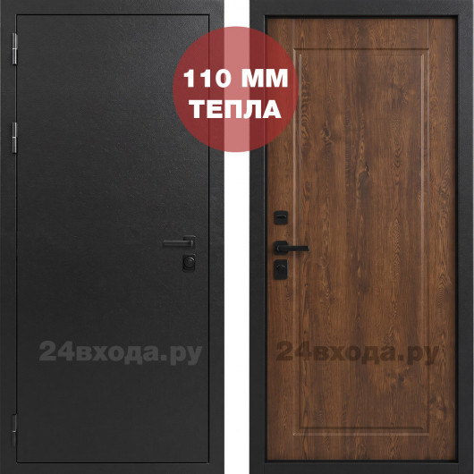 FLYDOORS - ТЕРМАЛ БЛЭК (ТЕРМО) - (Букле черный / Орех грецкий)