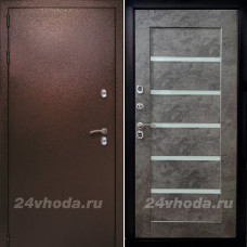 ТЕПЛО 3К ТЕХНО - (Антик медь / Бетон графит)