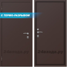 МИКРОН - СИБИРЬ ТЕРМО-дверь - (Медь антик / Металл)