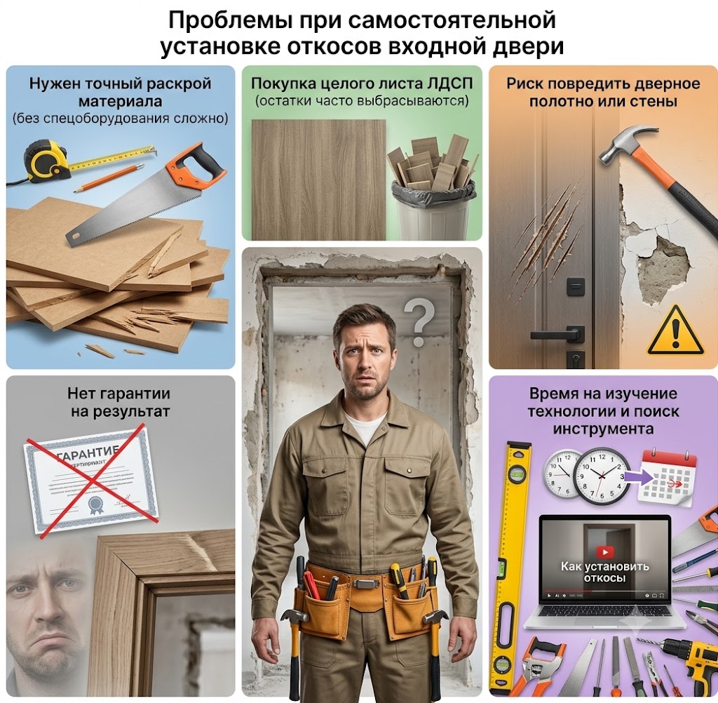 Проблемы при самостоятельной установке откосов