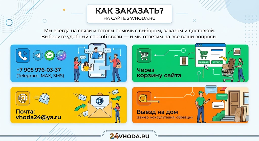 Как заказать двери в 24vhoda.ru